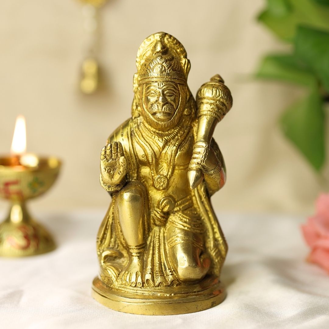 Lord Hanuman Brass Idol