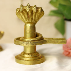 Brass Shivalinga Statue