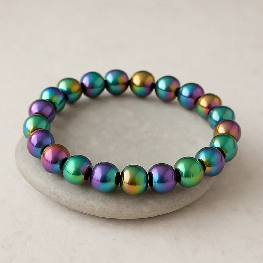 Hematite Aura Stone Bracelet