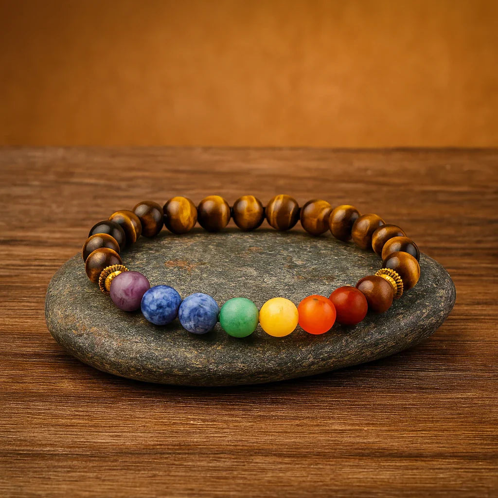 Tiger Eye Chakra Bracelet