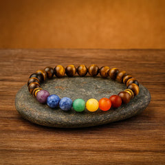 Tiger Eye Chakra Bracelet