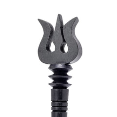 Karungali Shiva Trishool with Base – Ebony Wood Carving