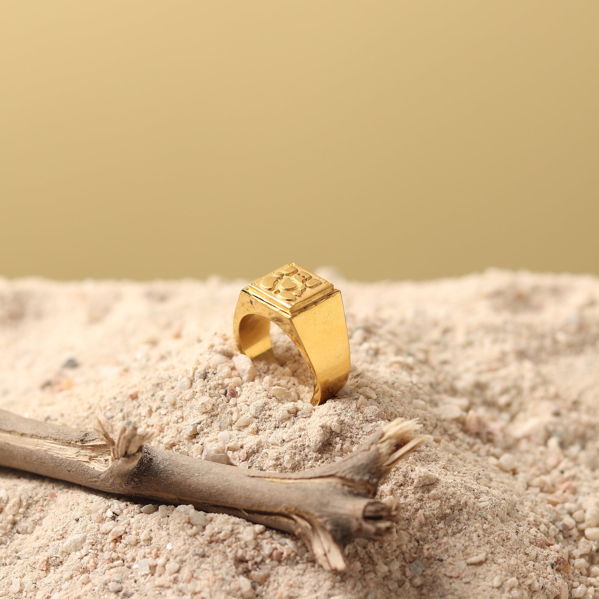 Divine Gold Plated Ganesha Ring