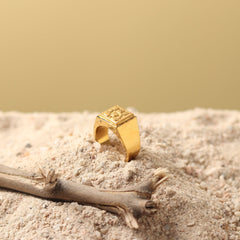 Divine Gold Plated Ganesha Ring
