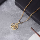 Gold Plated Shree Ram Pendant Chain Necklace