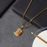 Gold Plated Maa Durga Pendant With Chain