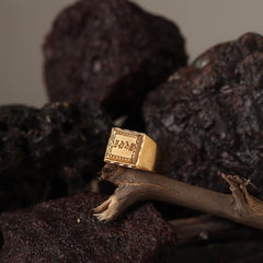 Gold Plated Jai Shri Ram Ring