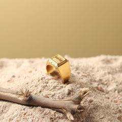 Gold Plated Jai Shri Ram Ring