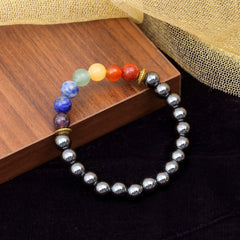 7 Chakra Bracelet Black Tourmaline