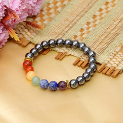 7 Chakra Bracelet Black Tourmaline
