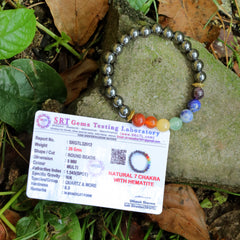 7 Chakra Bracelet Black Tourmaline