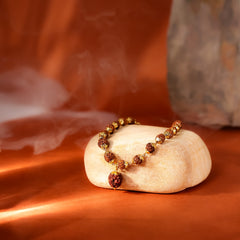 Golden Cap 5-Mukhi Rudraksha Bracelet For Women – Lab Certified