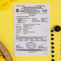 Silver Cap Karungali Mala – 54 Beads, Gov. Lab Certified