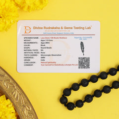 Lava Stone Jaap Mala – 108 Natural Beads