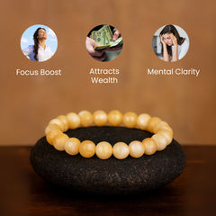 Yellow Calcite Stone Bracelet