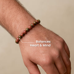 Unakite Stone Bracelet