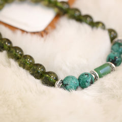 Green Agate Stone Bracelet (Kanya Rashi) Virgo
