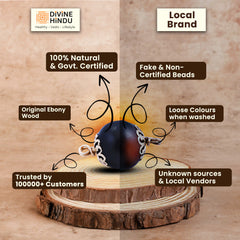 Karungali Malai Damru Bracelet with Govt. Certification