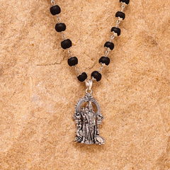 Silver Capped Lord Murugan Pendant