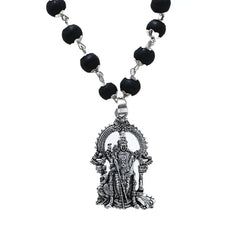 Silver Capped Lord Murugan Pendant