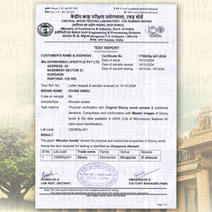 Original Karungali Malai 108-Beads & Karungali Malai Silver cap Combo with Govt. Certification