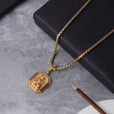 Gold Plated Lord Shiva Mahadev Pendant Chain Necklace