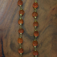 Gold Plated Rudraksha Mahakaal Necklace