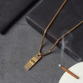 Gold Plated Ram Pendant With Chain