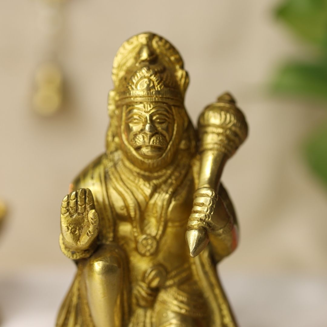 Lord Hanuman Brass Idol