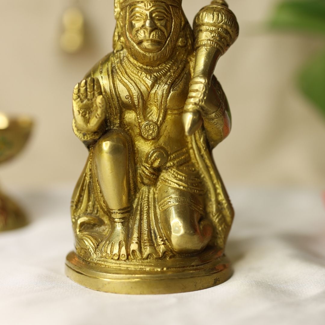 Lord Hanuman Brass Idol