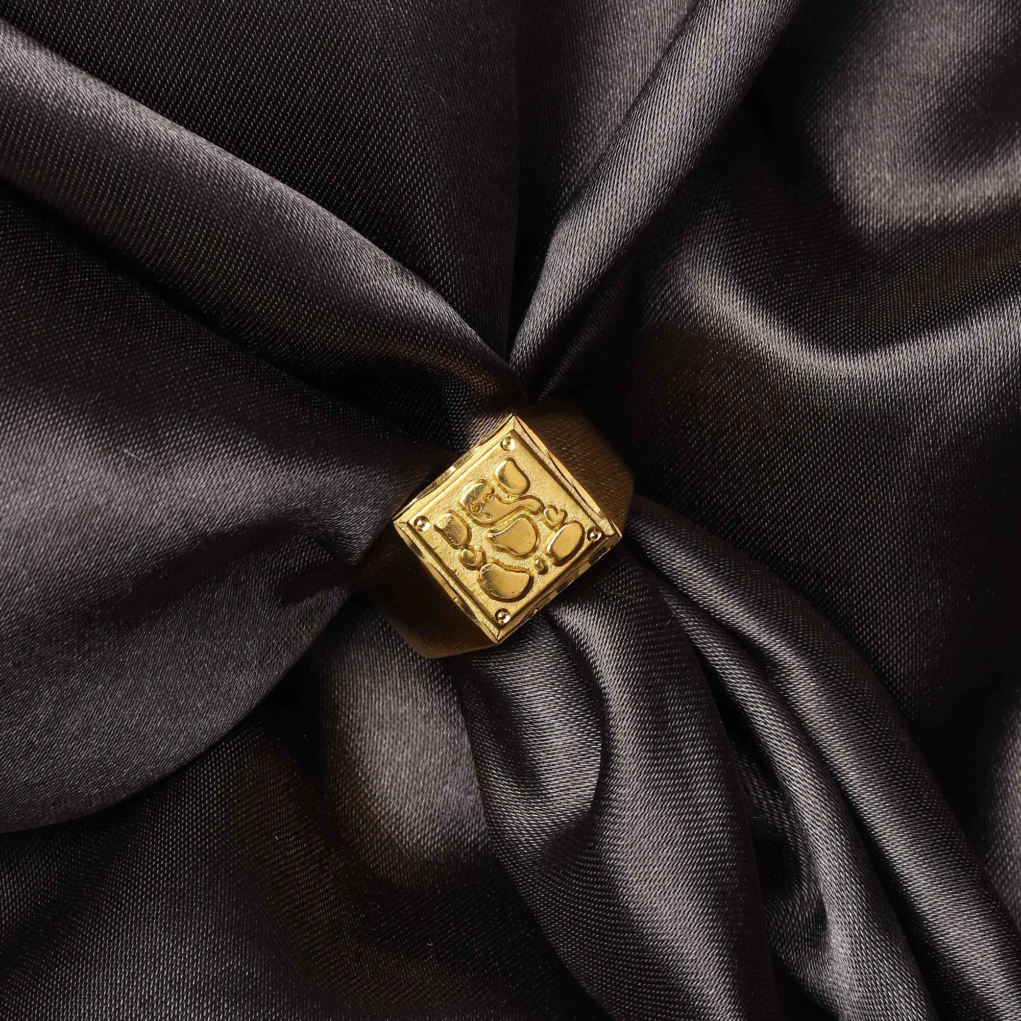 Divine Gold Plated Ganesha Ring