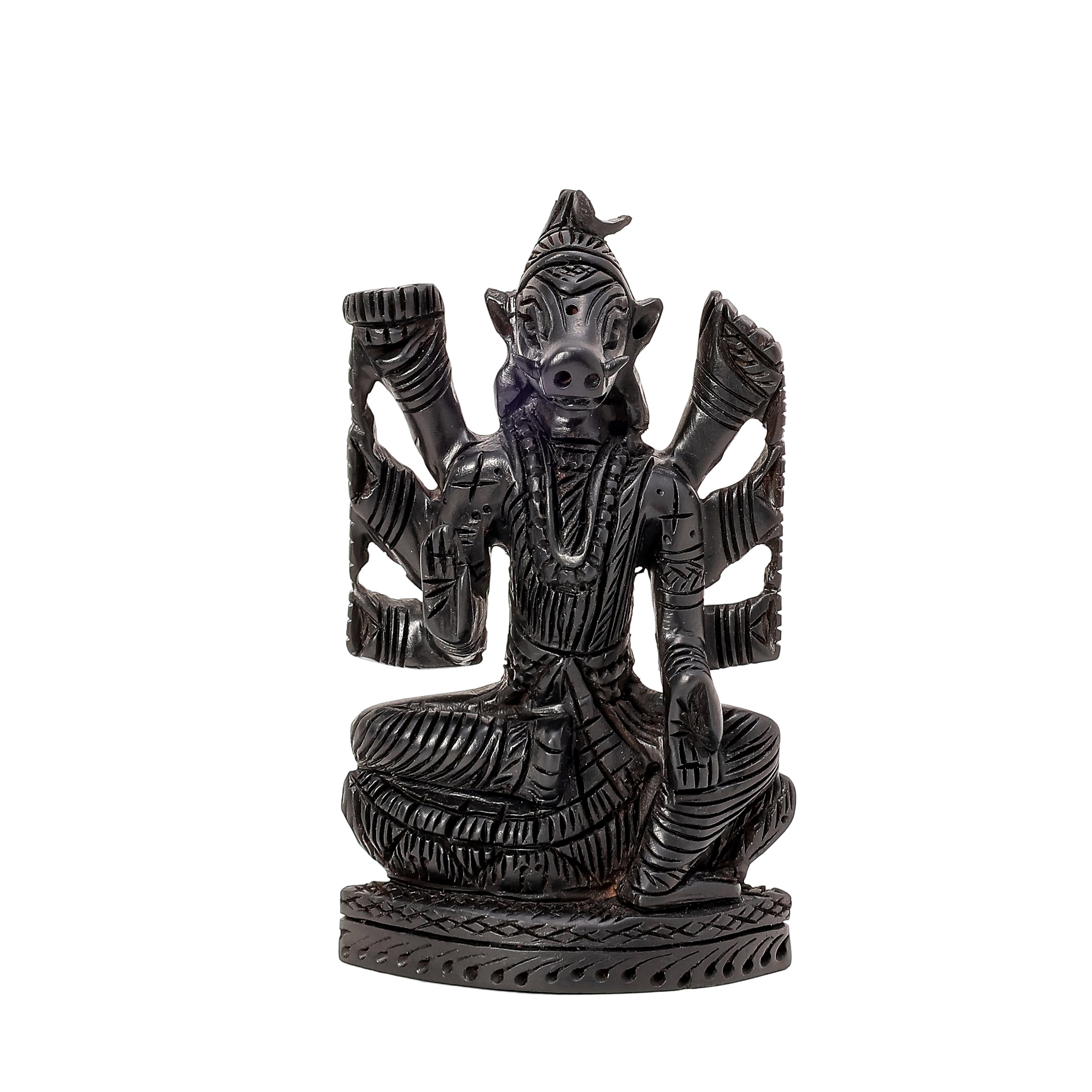 Divine Hindu Lord Varahi Karungali Idol – Ebony Wood