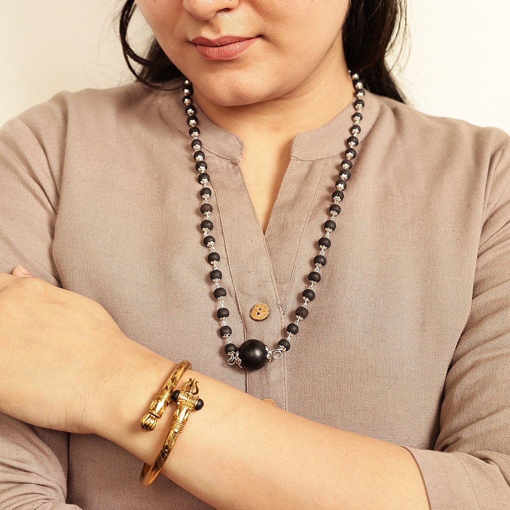 Karungali Mala & Trishool Damaru Kada Combo