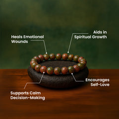 Unakite Stone Bracelet