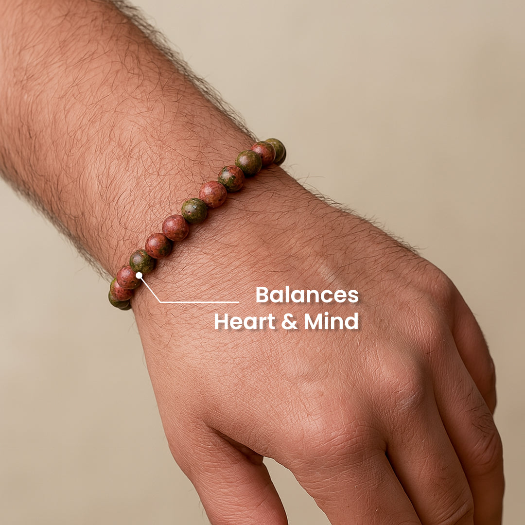 Unakite Stone Bracelet