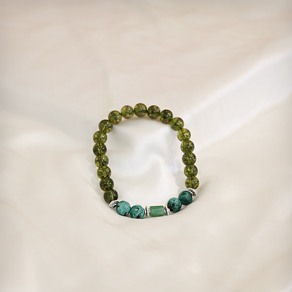 Green Agate Stone Bracelet (Kanya Rashi) Virgo