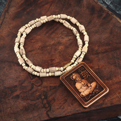 Govt Certified Bageshwar Dham Sitaram Hanumanji Tulsi Necklace
