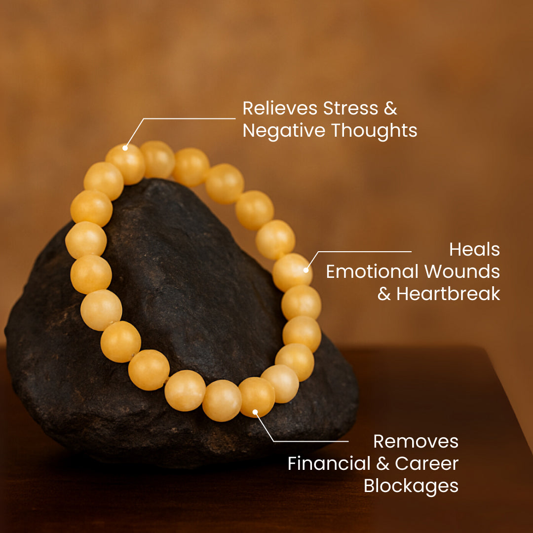 Yellow Calcite Stone Bracelet