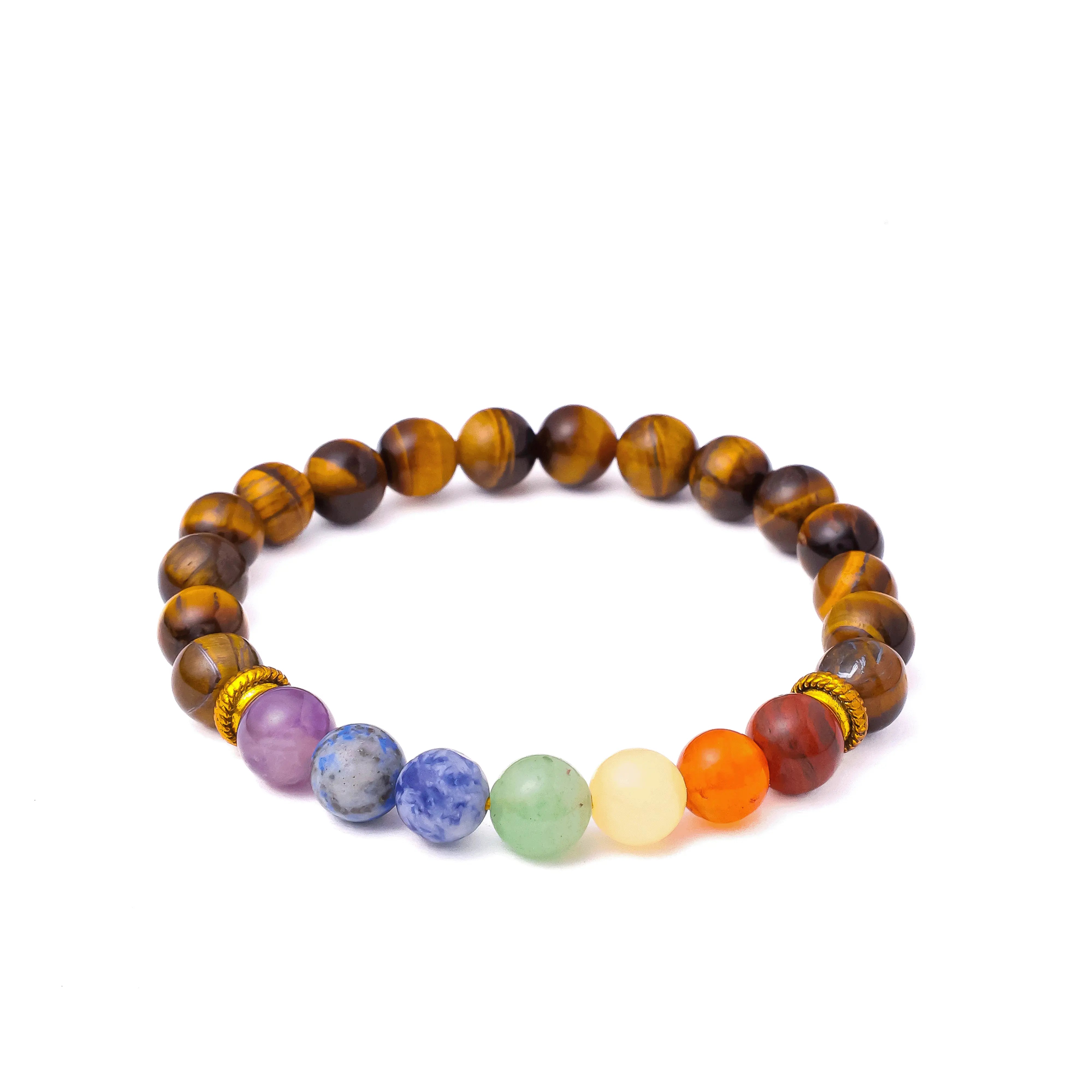 Tiger Eye Chakra Bracelet