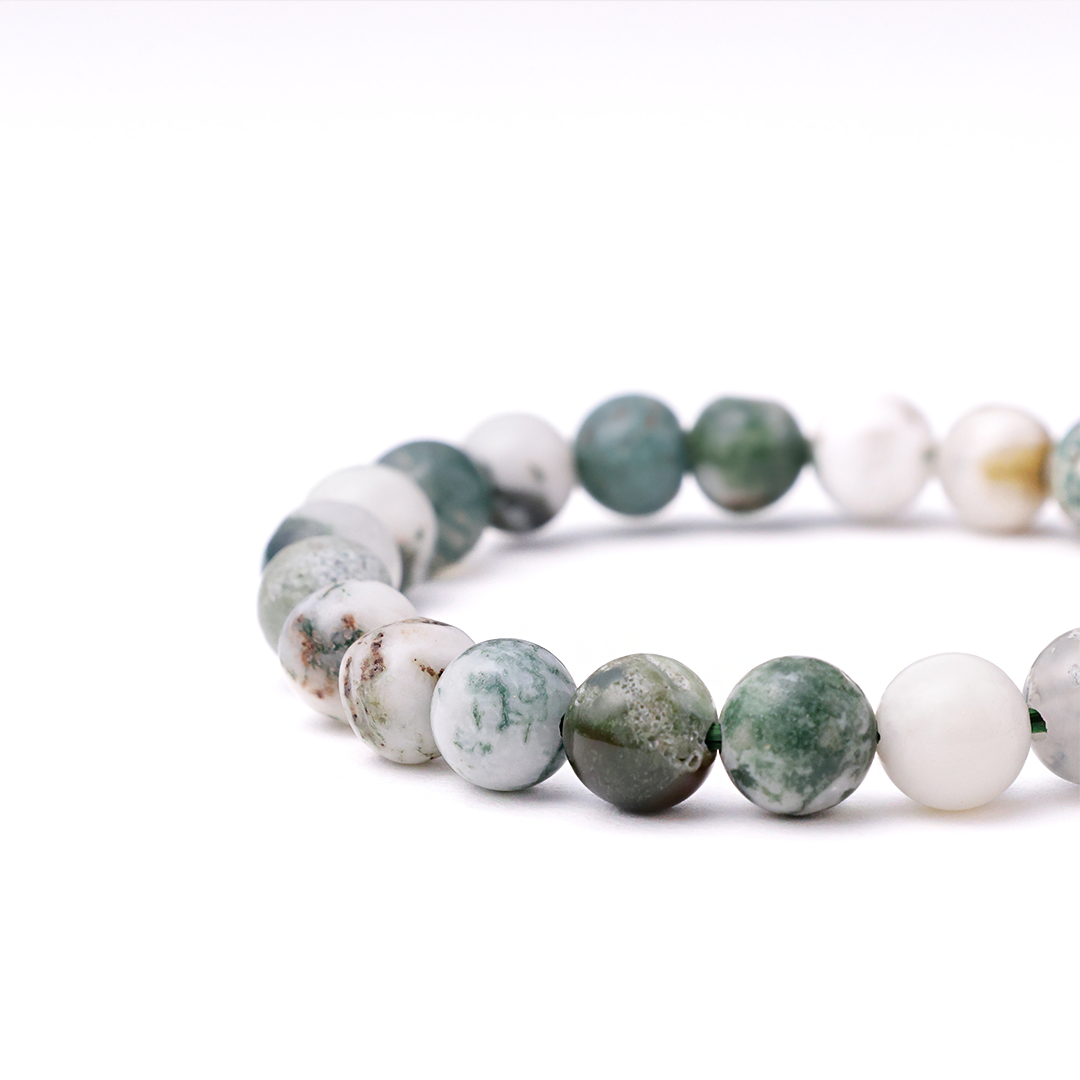 Tree Agate Stone Bracelet