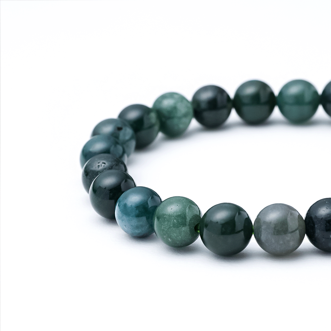 Moss Agate Stone Bracelet