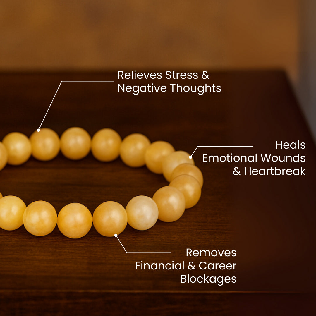 Yellow Calcite Stone Bracelet
