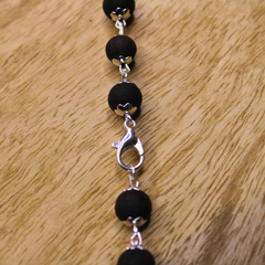 Karungali Malai Silver Cap Necklace with Govt. Certified