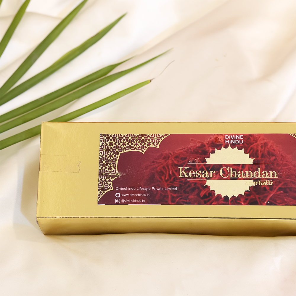 Divine Hindu Natural Kesar Chandan Incense Sticks