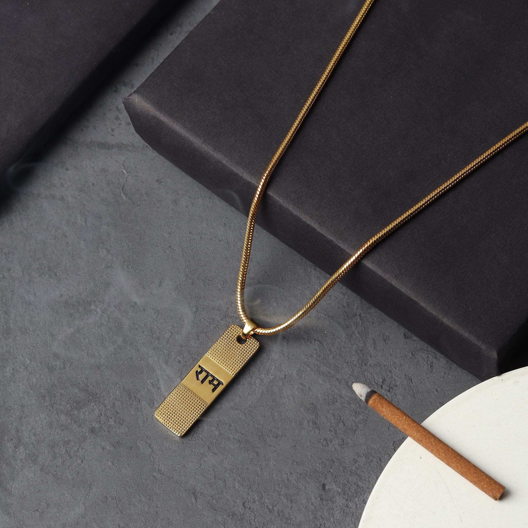 Gold Plated Ram Pendant With Chain
