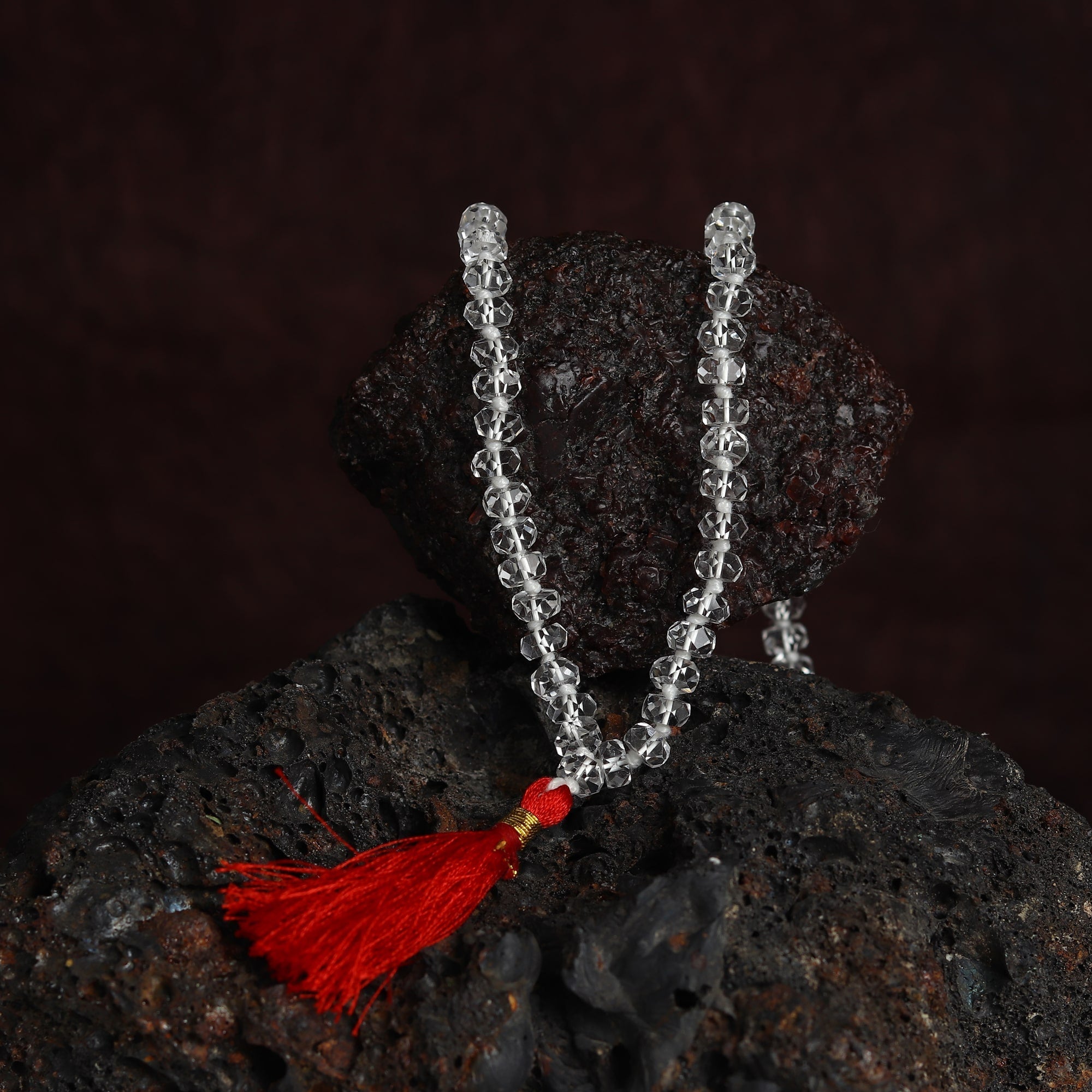 Sphatik Mala (Diamond Cut) 108 Beads