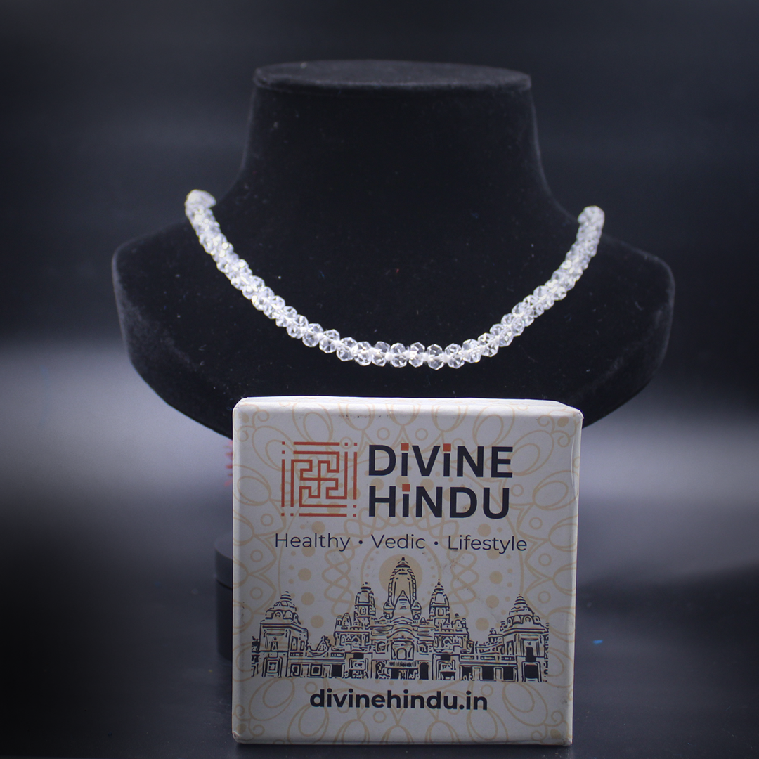 Sphatik Mala (Diamond Cut) 108 Beads